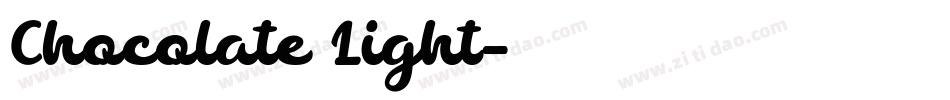 Chocolate Light字体转换